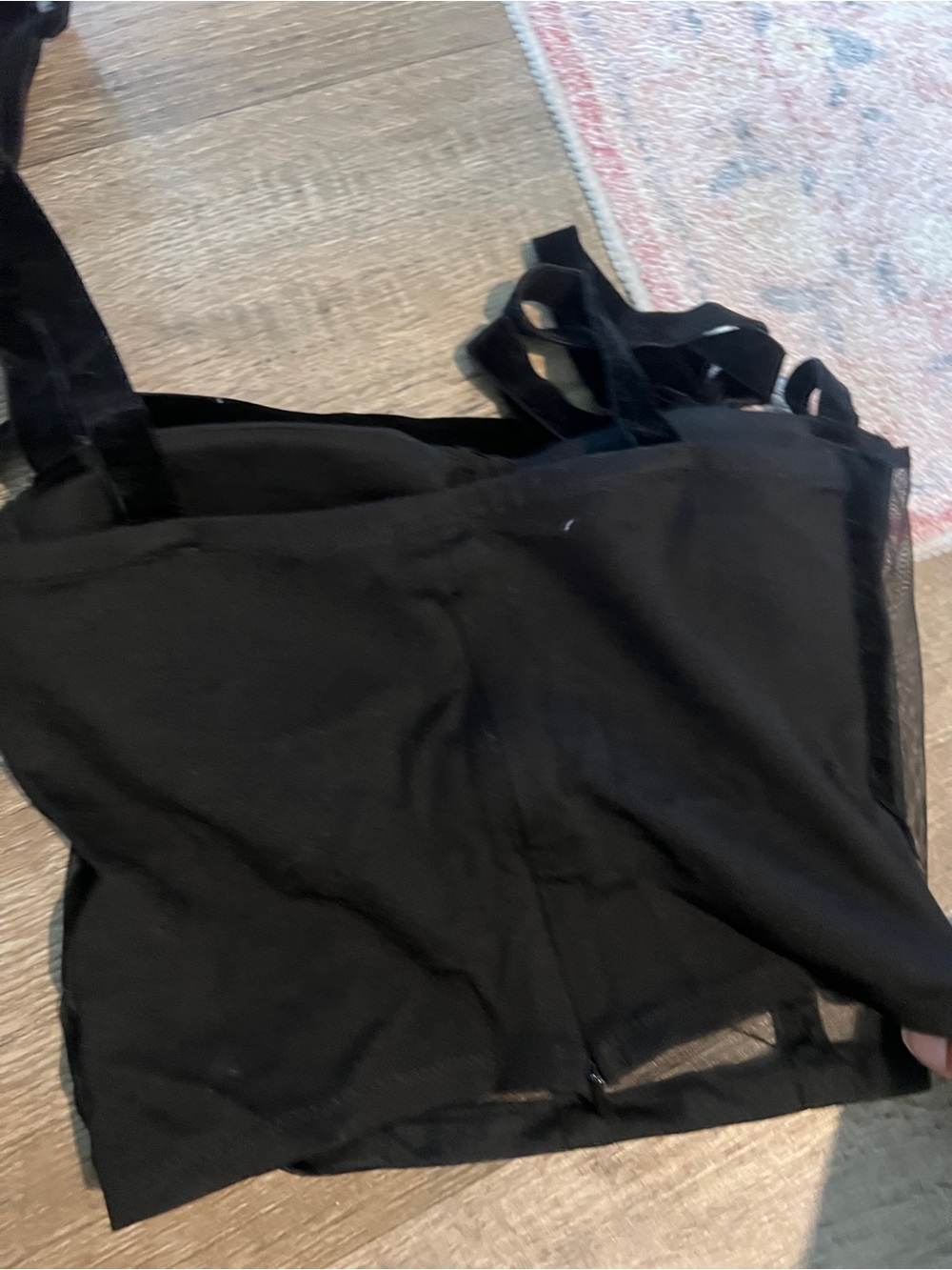 Commense Black Strap Tie Bustier Top - Picture 10 of 12